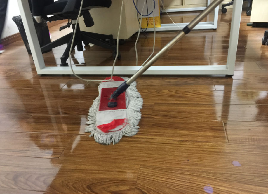 赤坎区木地板保洁案例